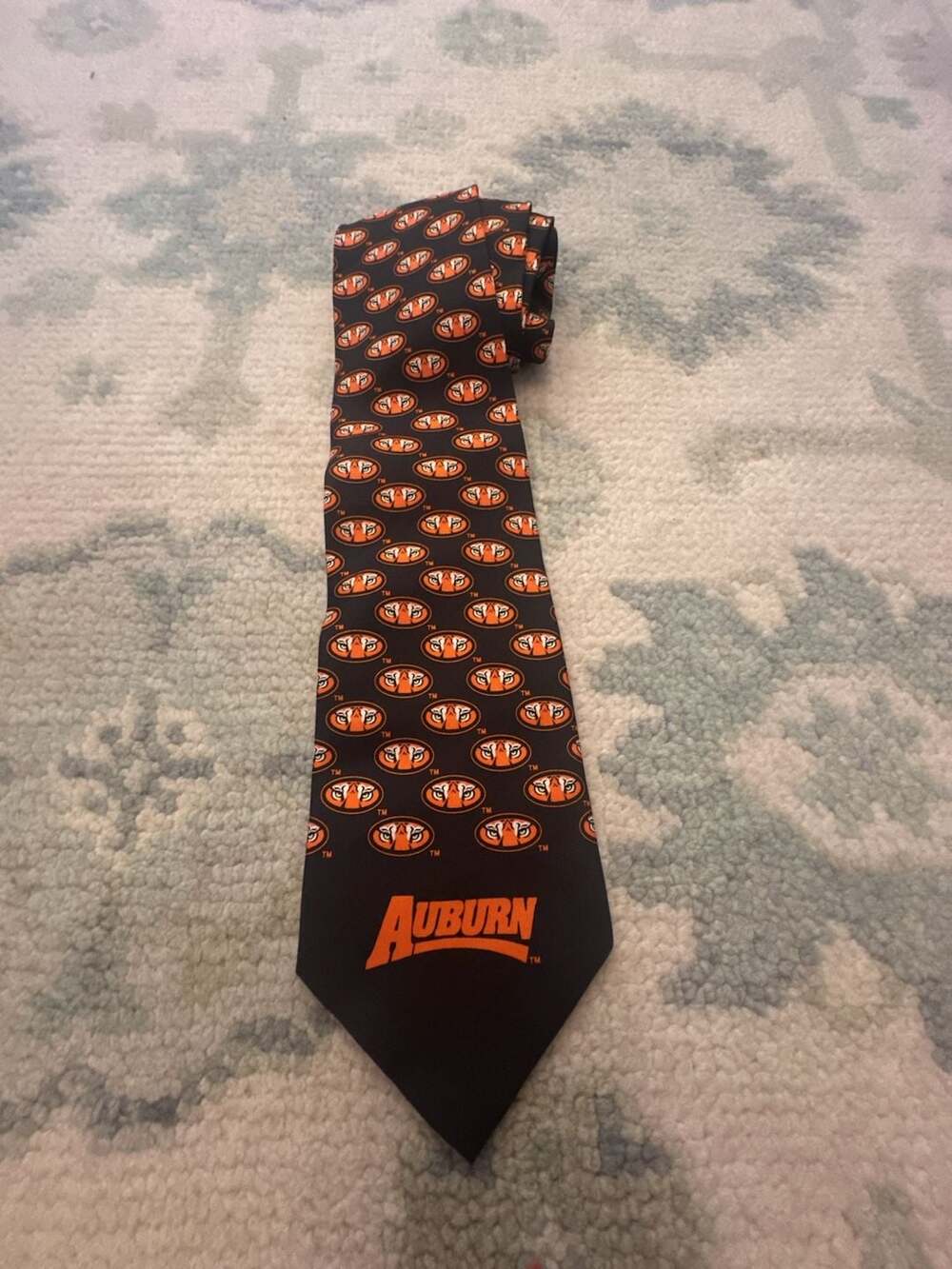 Campus Classics Auburn University Tigers Logo Print Necktie